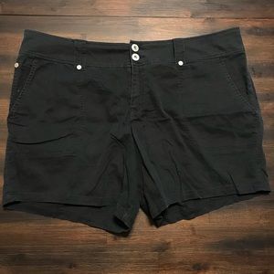 Plus size black shorts by mossimo